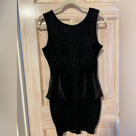 black velvet peplum dress Black Velvet Strapless Bubble Peplum Gown
